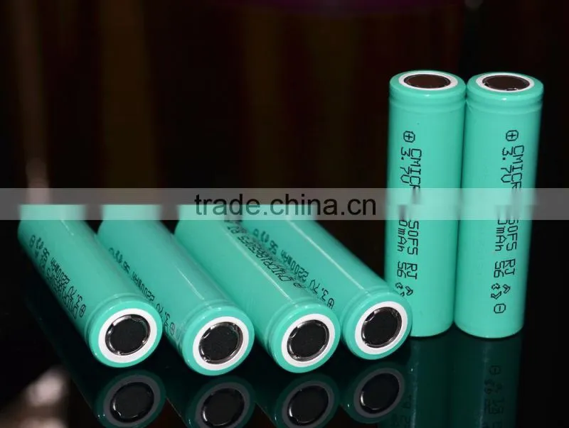 2800mAh 3.7v Rechargeable 18650 lithium battery for power bank