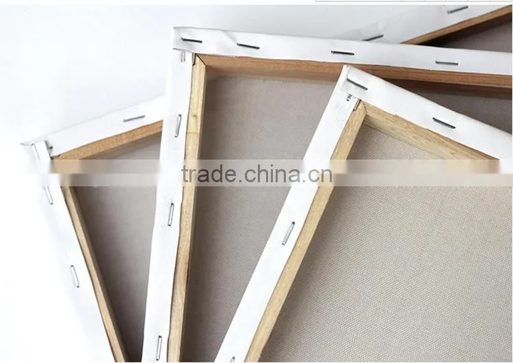 100% Linen blank stretch painting stretched canvas, painting canvas