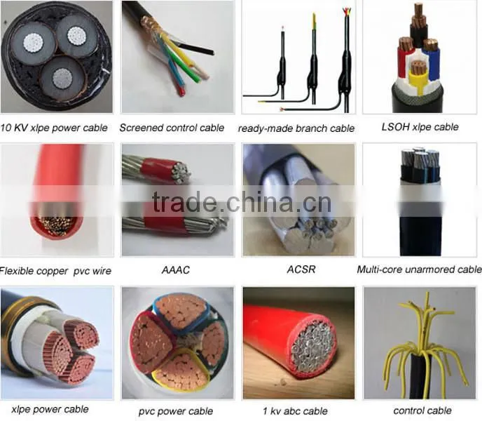 rubber cable for tower crane or hoist equipment