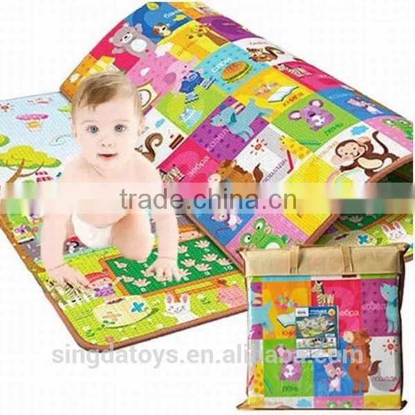 160 x 200 cm Letter height/animal 123 double patternPlay Mat