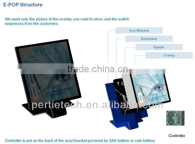 indoor use store digital counter display touch screen eink digital item