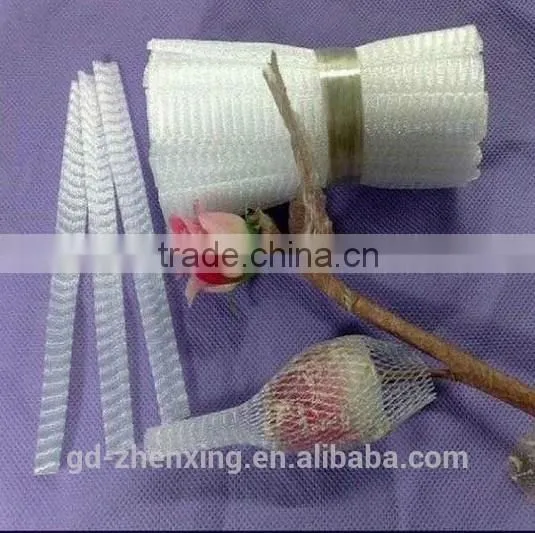 PE roses bud cap protective tubular packaging sleeve netting
