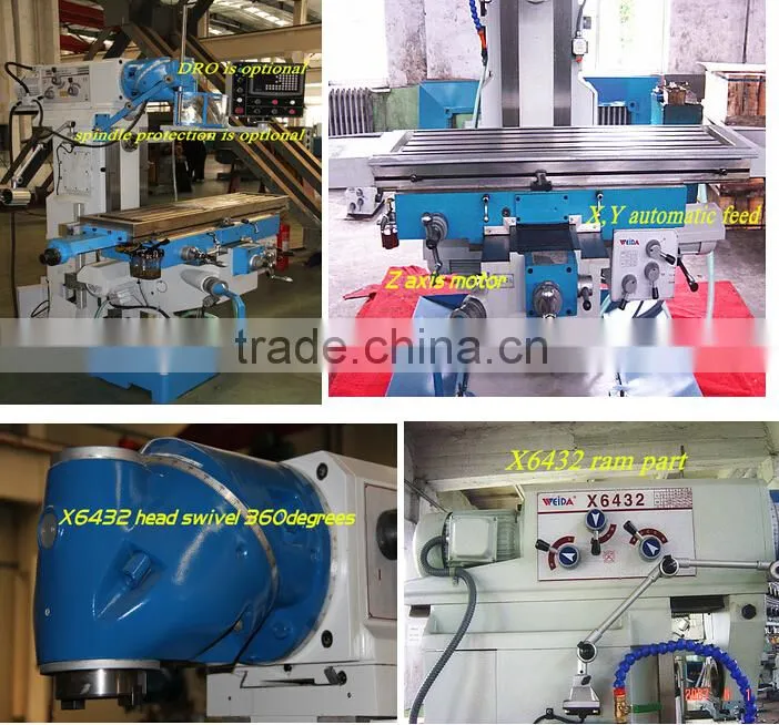 X6432 vertical swivel head milling machine