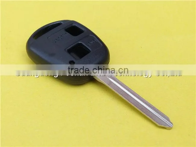 Hot sale car key 2 buttons smart key remote TOY47 shell blank for Toyota car key