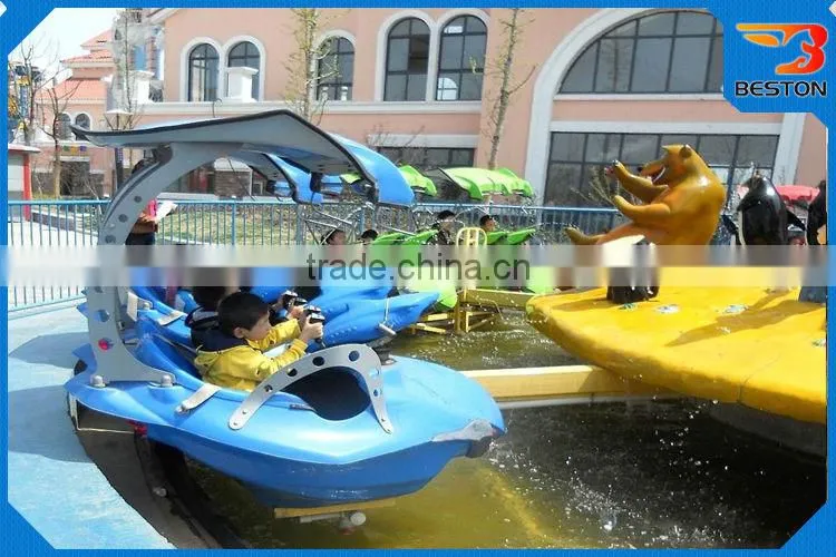 Outdoor Playground Amusement Electric Fighting Shark Island Ride