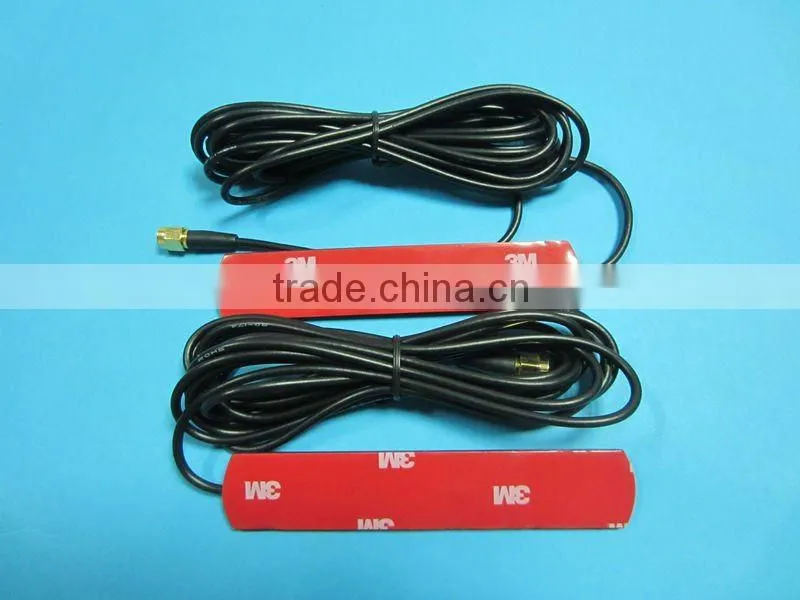 GSM Car Anti-theft Device Patch Antenna with RG174 Cable and SMA Connector(Customized)