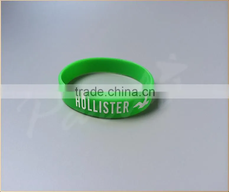 Advertising custom silicon wristband rubber bracelet