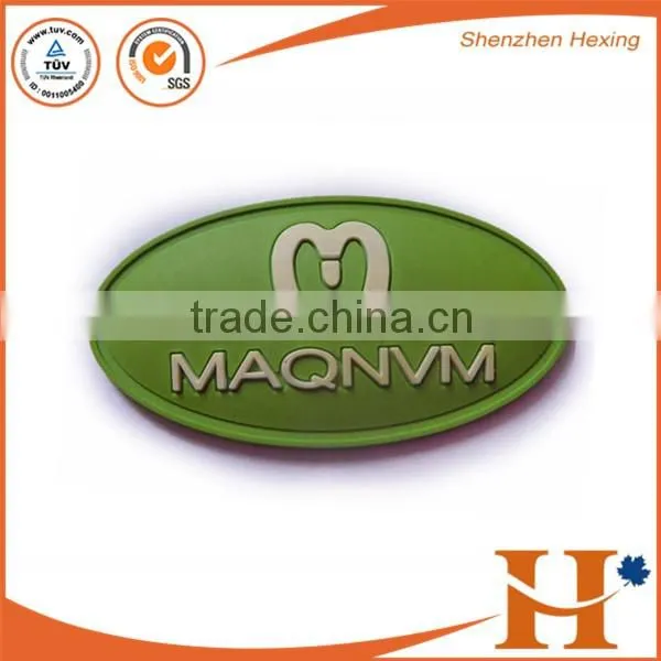 Factory price! custom high quality rubber patches,rubber logo patches,rubber patch logo