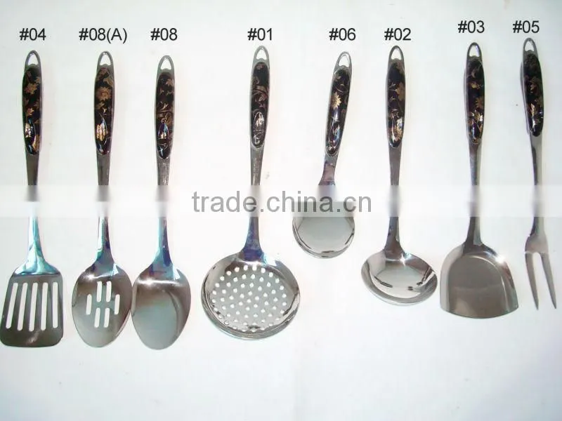 Unique hotel bakelite handle stainless steel ladle