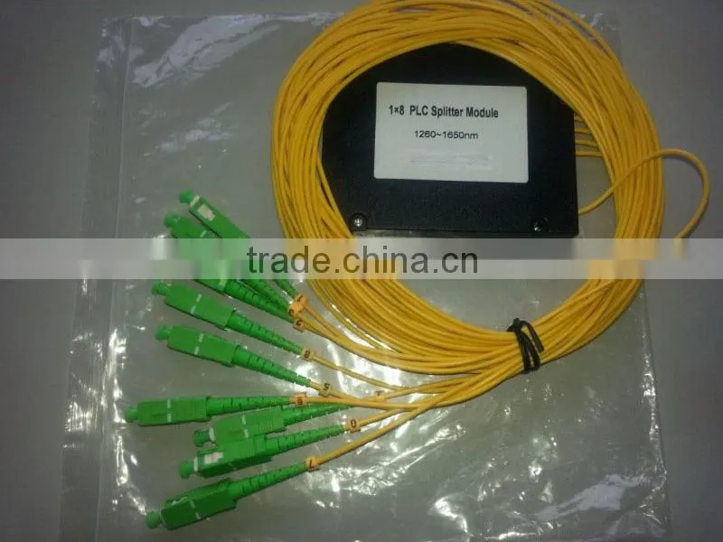 Made in China SC APC 1.5M module type plc splitter 1x8