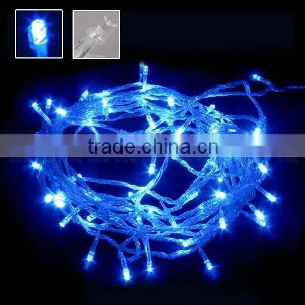LED String Lights,33 ft 100 LED Bulbs String Fairy Clear Warm White Wire Lights Set with Certified Adapter for Outdoor Wedding