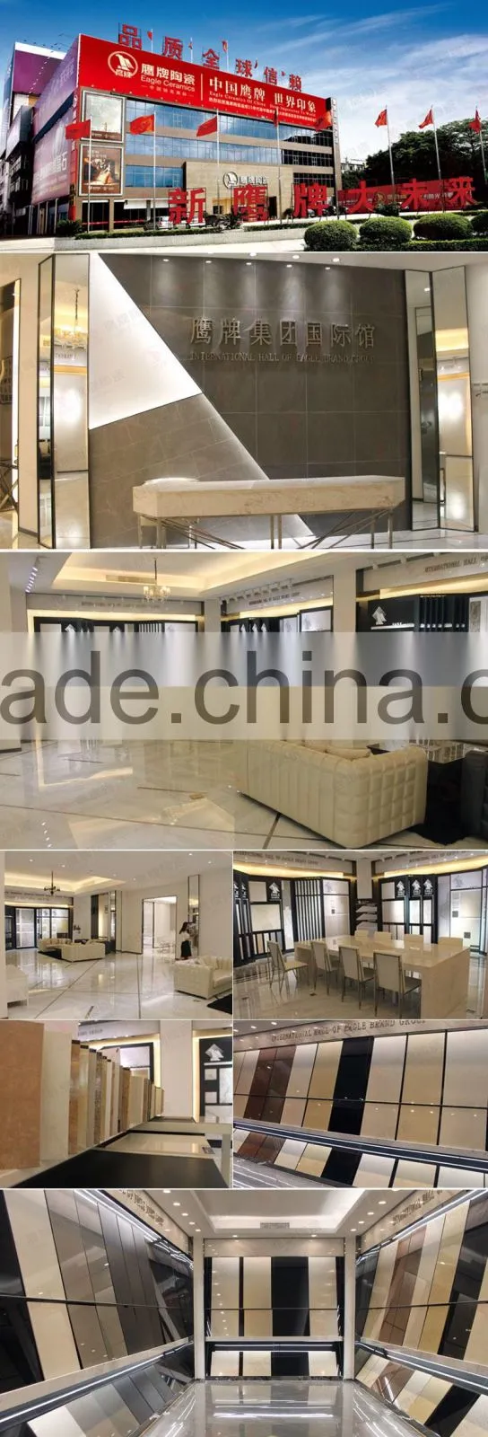 Light color soluble salt tile , double loading porcelain ceramic floor tile, cheap vitrified polished tiles