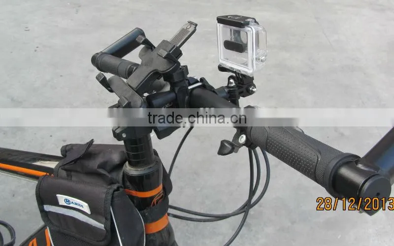 Telesin Professional Multi-funcion bike handlebar grip mount for mini ipad & go pro camera
