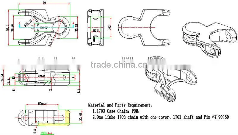 Transmission chain/Multiflex Chains for Dairy Processing Machinery