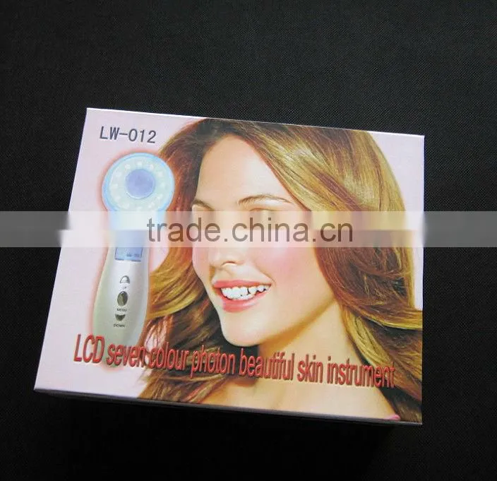 3MHz Ultrasonic Light Therapy 7 Color Light Photon Skin Rejuvenation Lightening LED Treatment System