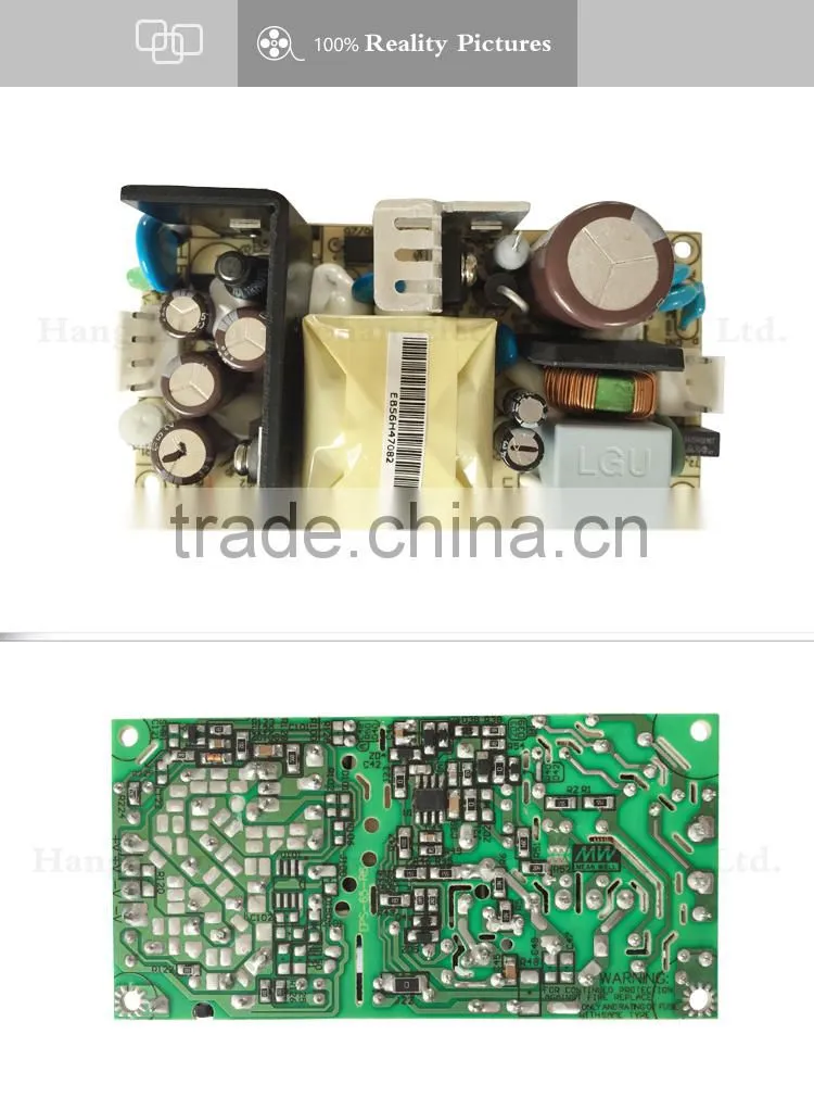 UL CE EMC approved meanwell eps-65-24 65w 2.71a 24v power supply pcb