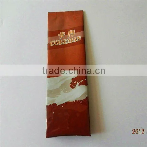 Printed plastic packing bags for instant coffee