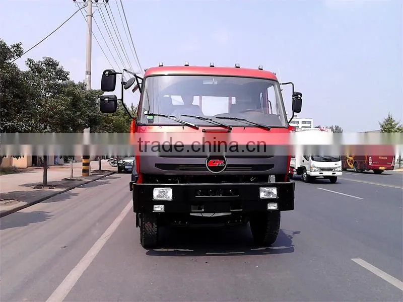 ChuFeng 8X4 flat plate transport truck/ flatbed container transport trailer