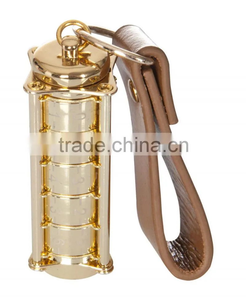 Metal Cylinder Design DaVinci Cryptex Style 128GB USB Flash Drive with 5 Digit Code Secure Pendrive