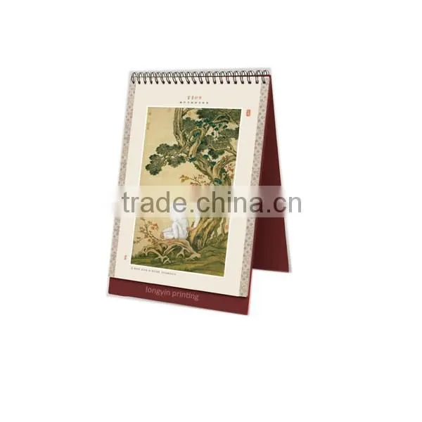 China cheap calendar printing / beautiful calendar desgin printing