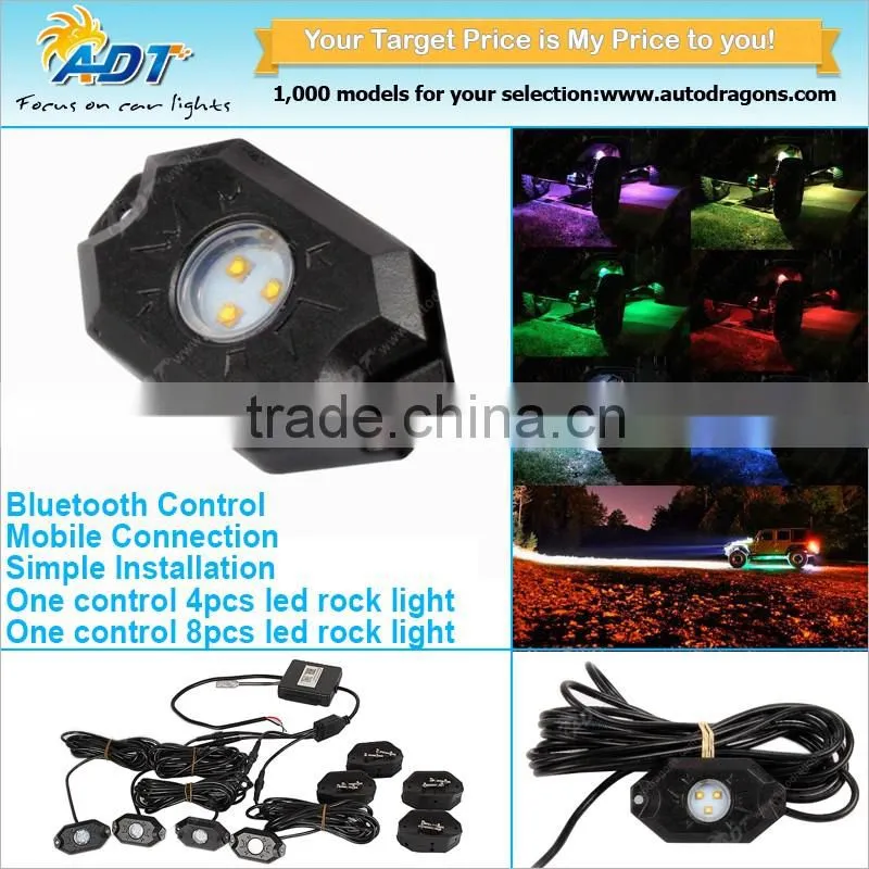Hot selling 4x Off-Road Jeep Truck LED Rock Underbody Light Trail Rig Waterproof Fender Lamp