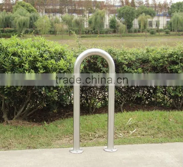 U Style Stainless Steel 1 Wave Bike Rack