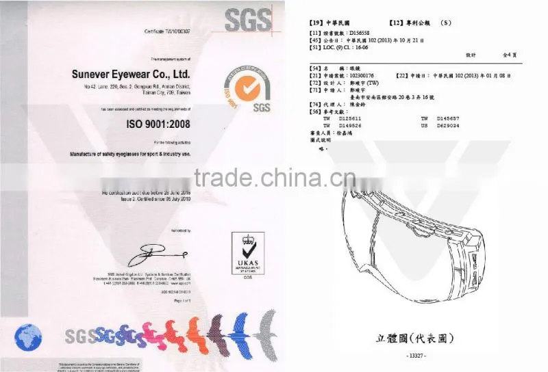 motor sunglasses with Nylon material frame and leather on the side