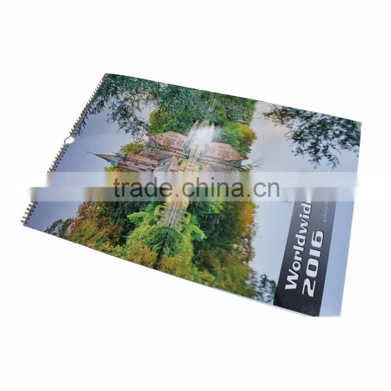 Hot sale paper monthly large wall calendar