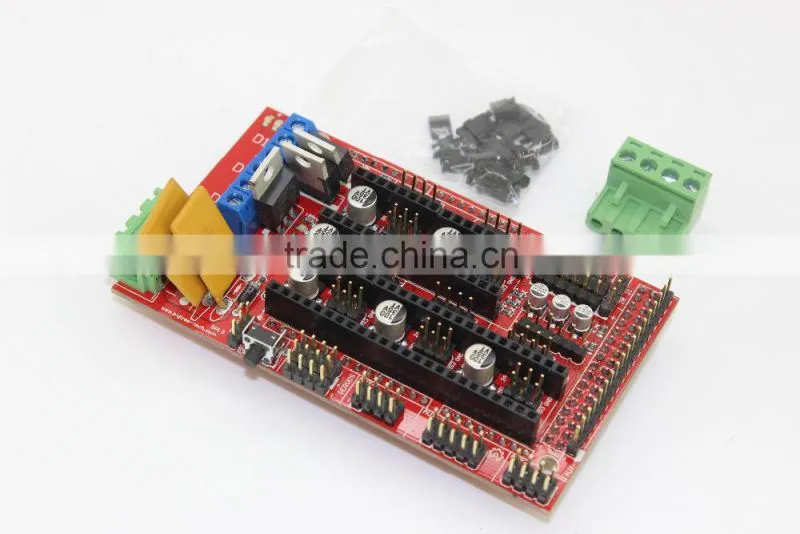 Cheap Ramps 1.4+Mega 2560 + Heatbed Mk2b+2004 LCD Controller+5Pcs A4988 Driver+6Pcs Endstops+Fan For 3D Printer