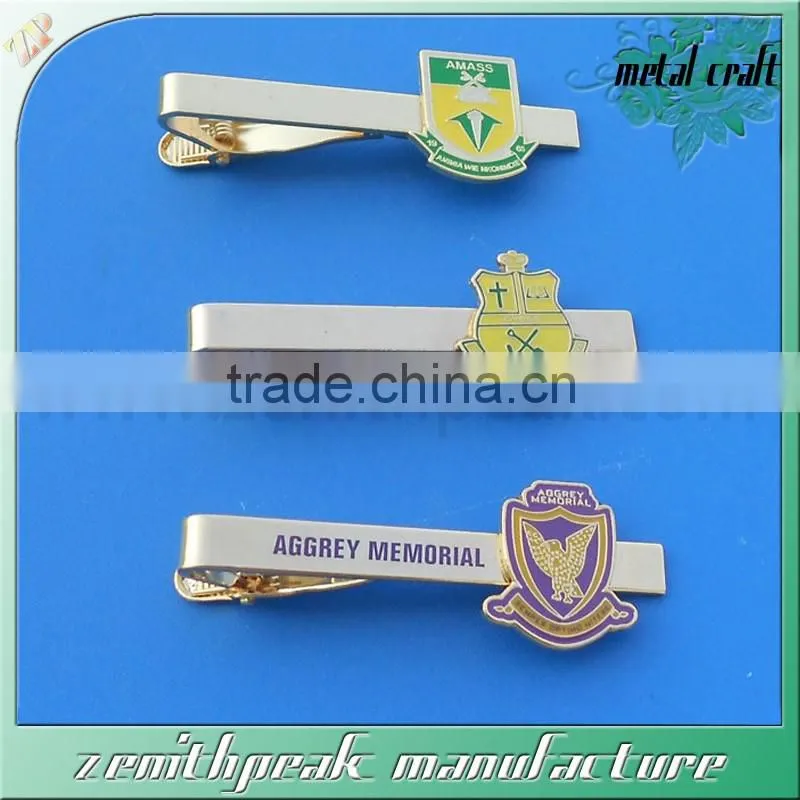 Enamel bus metal tie clip