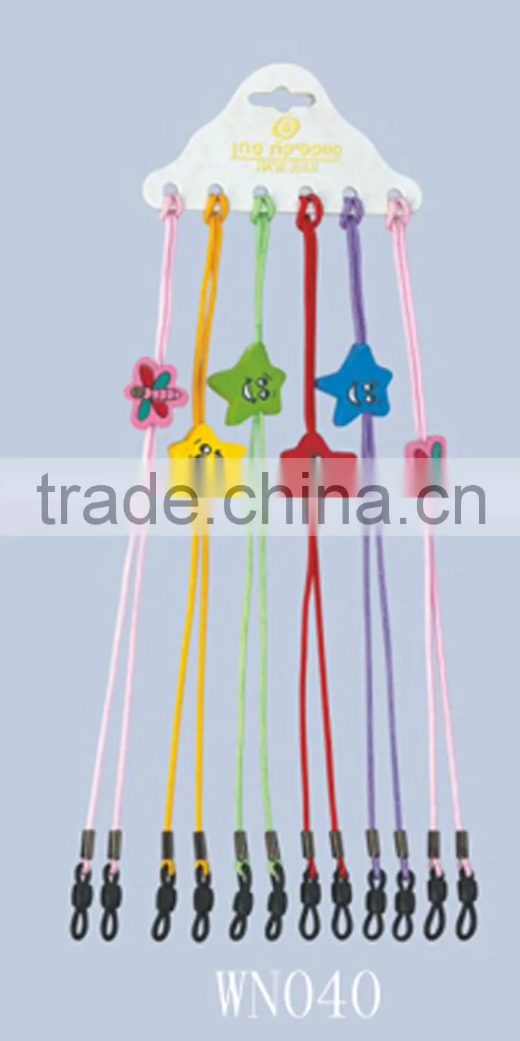 Wholesale cute design flexible cords, straps for kids' sunglasses/spectacles