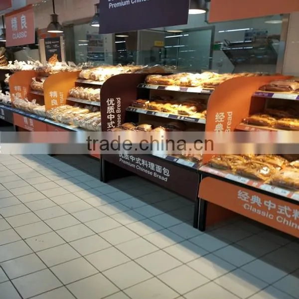 retail floor cake display counter and display stand