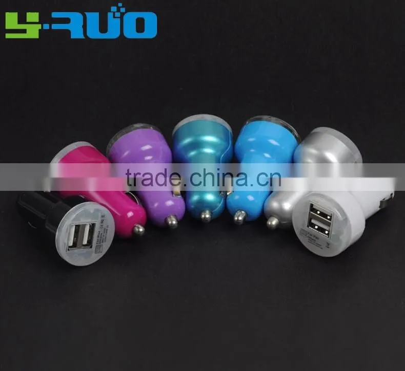 cheapest china mobile phone 5v 2.1A dual usb ports mini car charger for iphone 6s, tablet pc