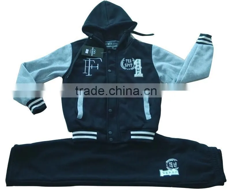 Apparel Stocks Boys Fleece Suits boy suit winter jacket