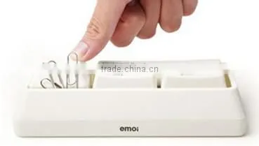 Mini keyboard stationery set with mini brush and mini stapler