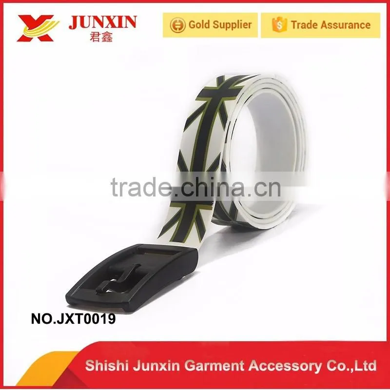 2016 new style products OEM plastic belts silicone belts made in China