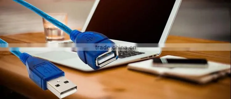 1.5m blue USB Extension Cable Male to Female USB Cable