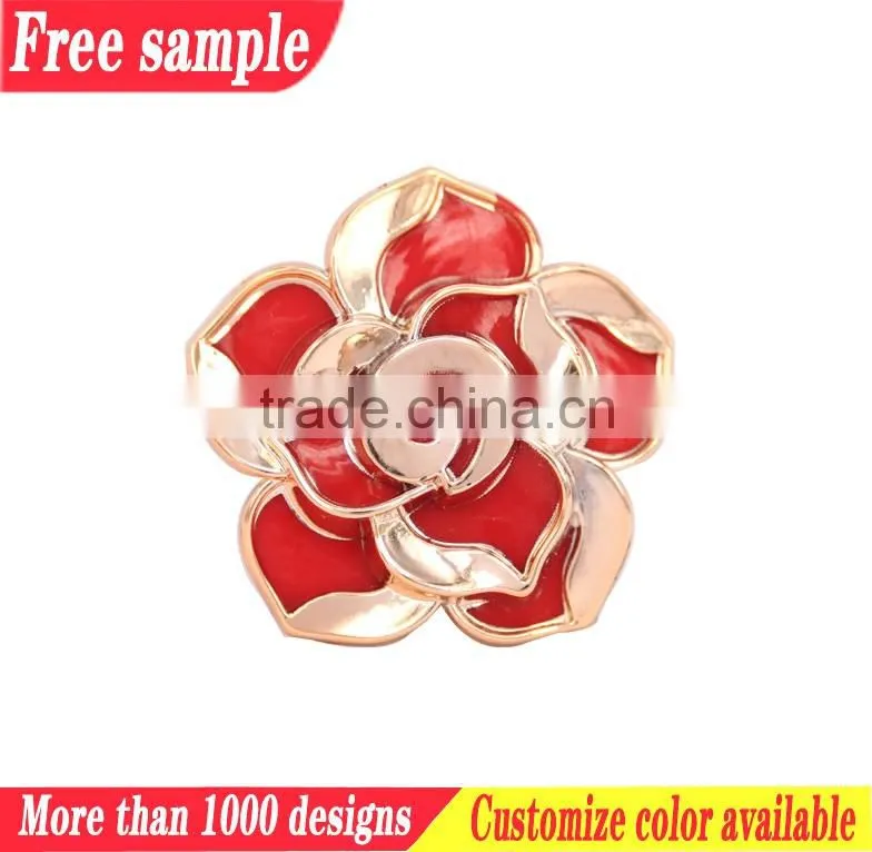 Sexy rose decoration plastic shoe flower buckle accessories