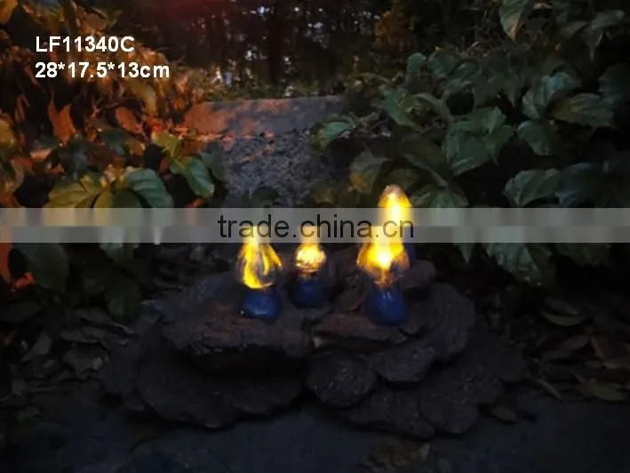 outdoor resin mushroom led lights