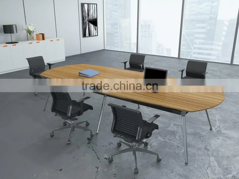 The ellipse wooden clear table office table /metting table