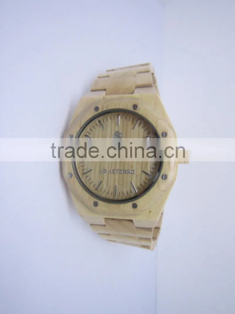 100% natural wood watch red sandal wood unisex style Japan movement water proof natural wood watch