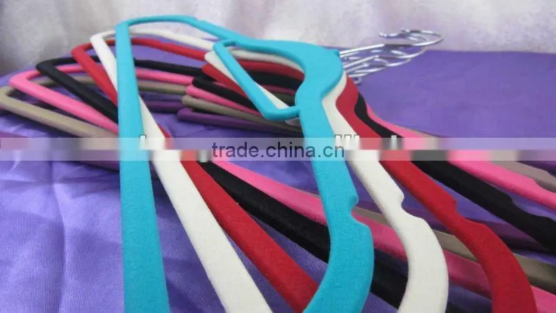 anti-slipping flocking hanger