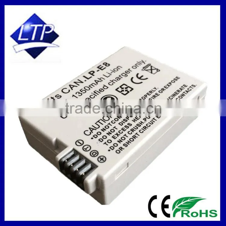 Fully Decoded LP-E8 Camera battery for CANON 550D 600D digital battery