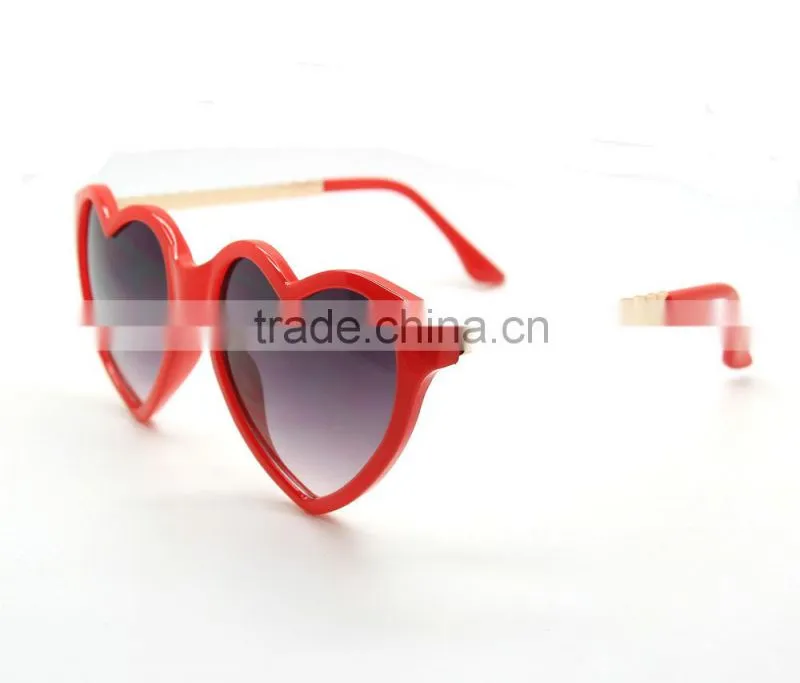 quality fashion heart sharp sunglasses