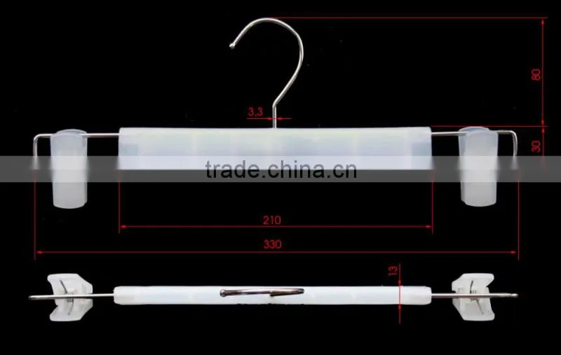 High quality plastic transparent trousers hanger