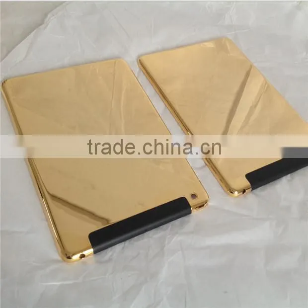 luxury customized 24ct rose gold edition for ipad air ,for ipad 24k gold plating factory direct