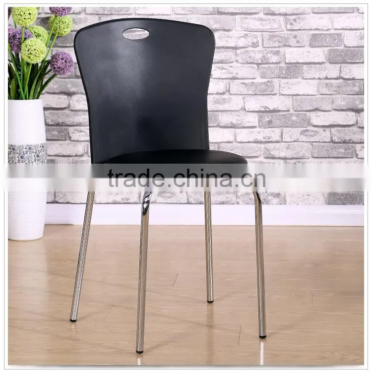 Black Plastic Chair for Home Use