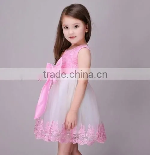 2016 top quality baby one piece girls party dresses Europe stylish latest party wear dresses for girls
