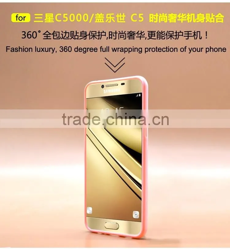Newest Fashion Ring Holder For Samsung C5 Phone Case Uv Prefume Printing TPU+PC 2 In 1 Hybrid