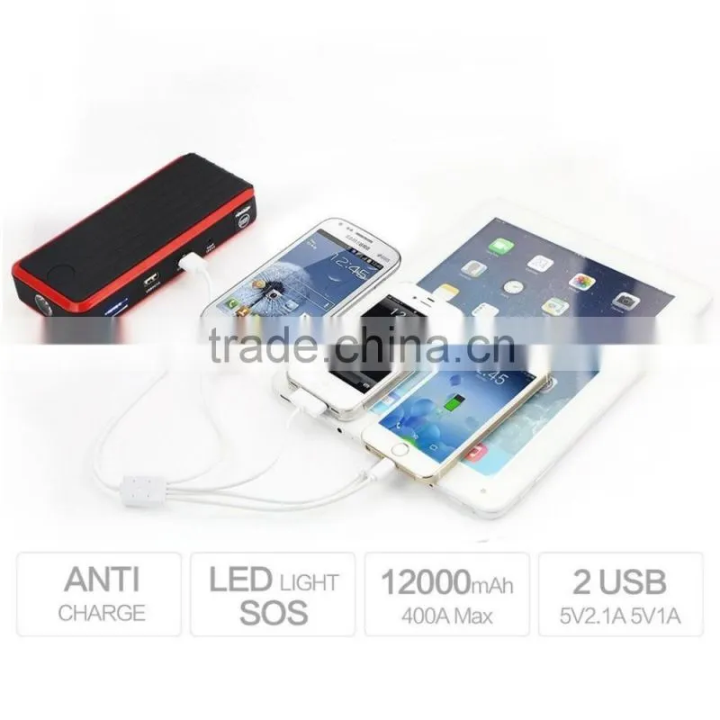 Portable Power Bank and Car Jump Starter General Electric T7 Dual USB Starters for automobiles power supply Set